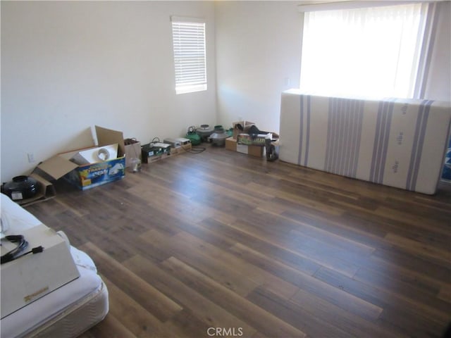 misc room with wood finished floors