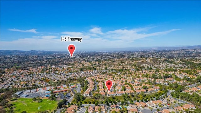 bird's eye view featuring a residential view