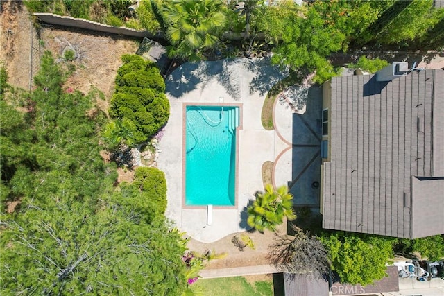 49 Village Loop Rd, Pomona, CA 91766 - bird's eye view of a pool area