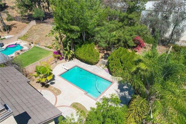 49 Village Loop Rd, Pomona, CA 91766 - aerial view of a pool