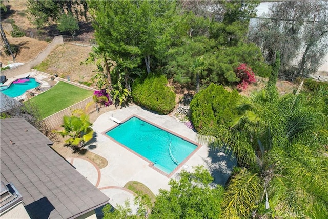 49 Village Loop Rd, Pomona, CA 91766 - bird's eye view of a pool