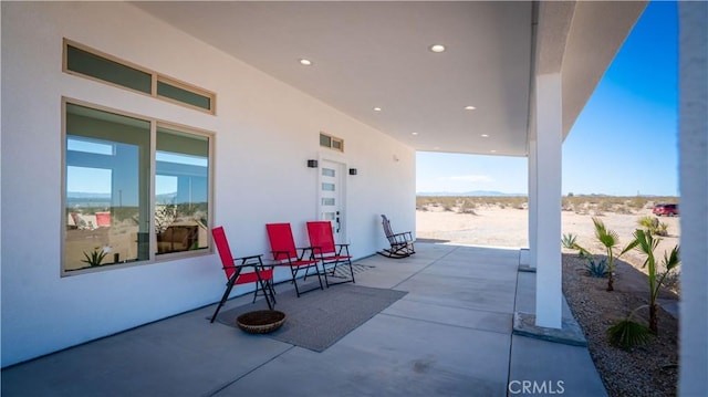 view of patio / terrace with visible vents