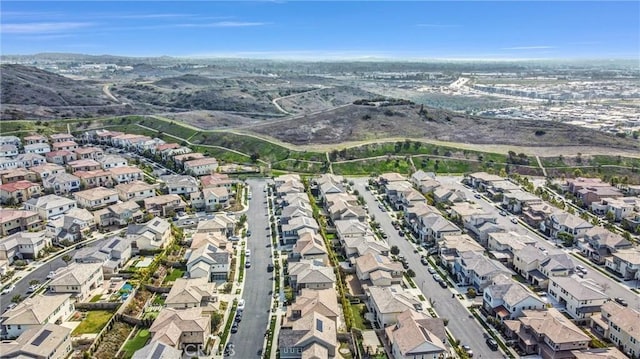 bird's eye view with a residential view