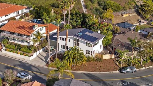 bird's eye view featuring a residential view