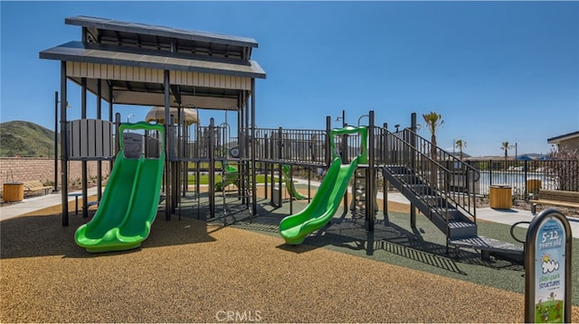 view of community jungle gym