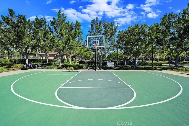 view of sport court with community basketball court