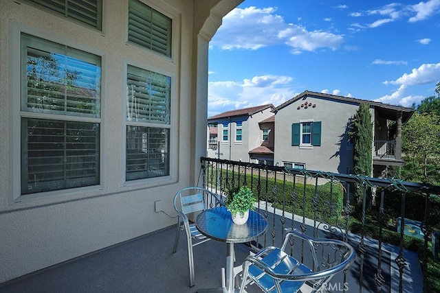 view of balcony