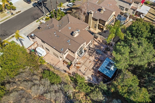 bird's eye view with a residential view