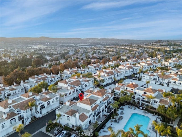 birds eye view of property featuring a residential view