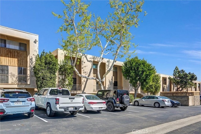 view of uncovered parking lot