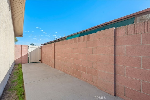 view of patio / terrace featuring a fenced backyard