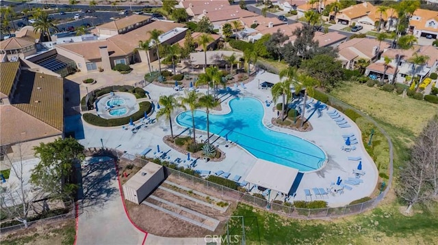 bird's eye view featuring a residential view