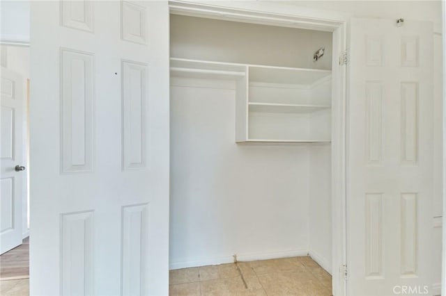 view of closet