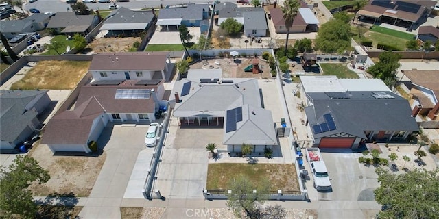 bird's eye view with a residential view