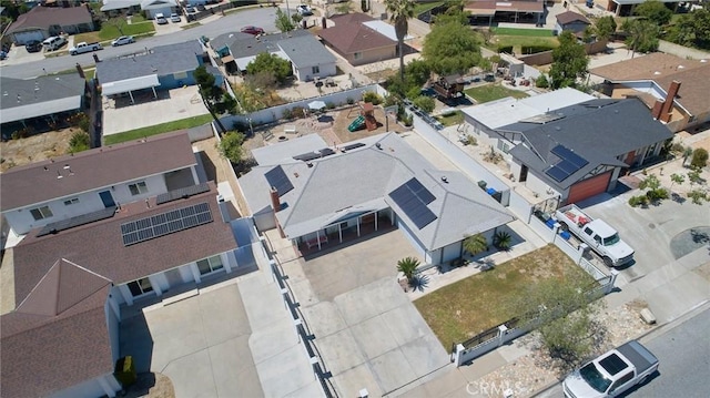 bird's eye view with a residential view
