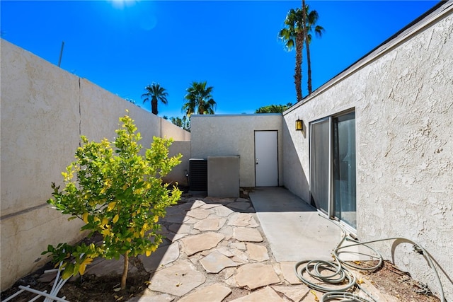 view of patio / terrace featuring a fenced backyard