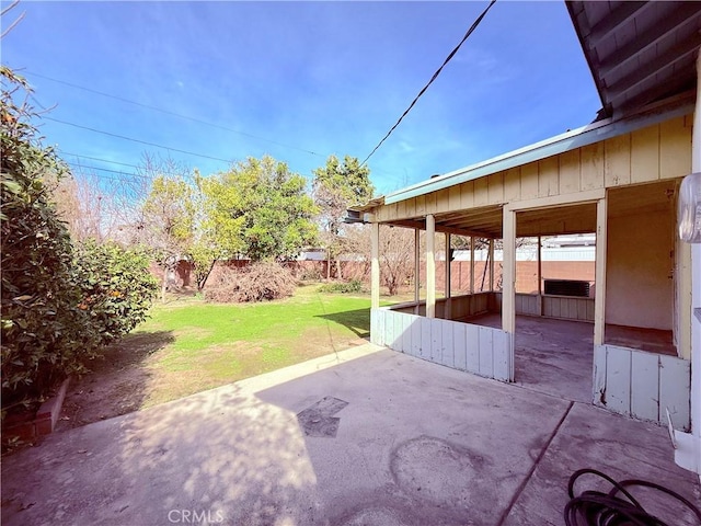 view of patio / terrace with fence