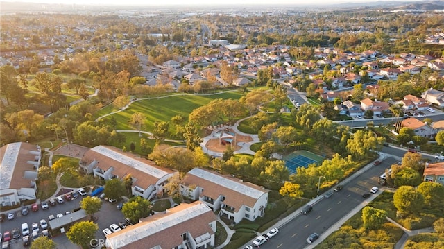 bird's eye view with a residential view