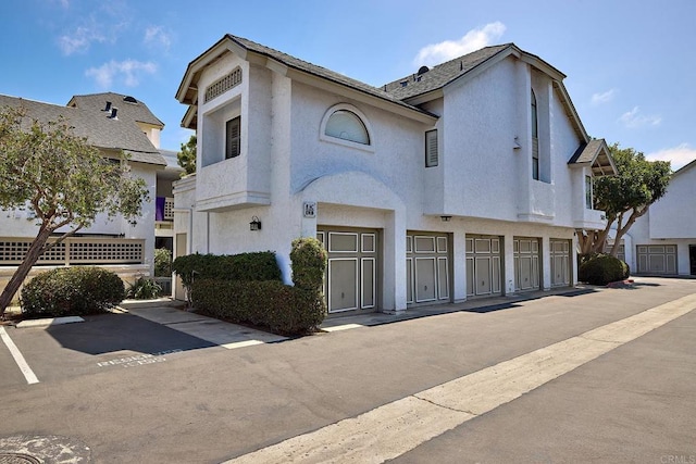 view of front of home with stucco siding