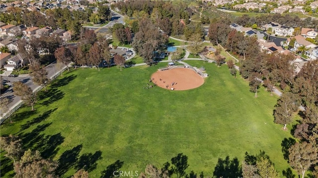 drone / aerial view with a residential view