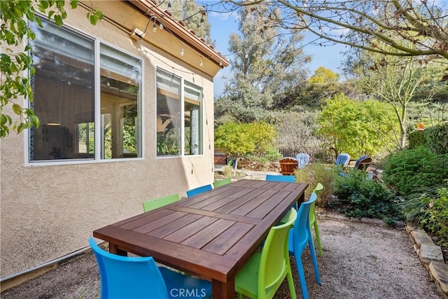 view of patio / terrace with fence