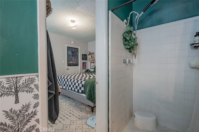 bathroom featuring a textured ceiling