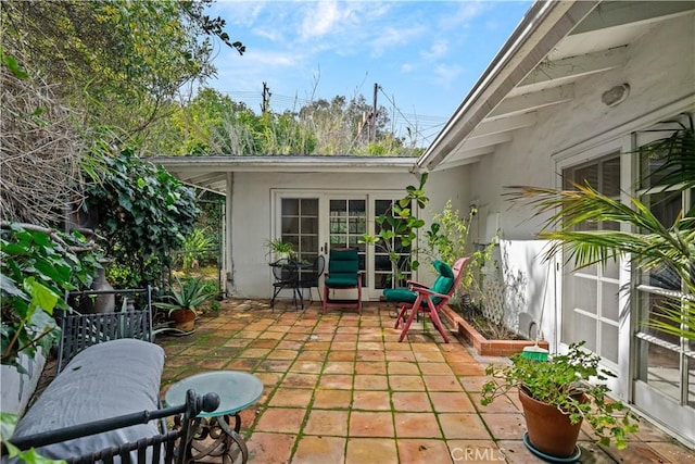 view of patio with fence