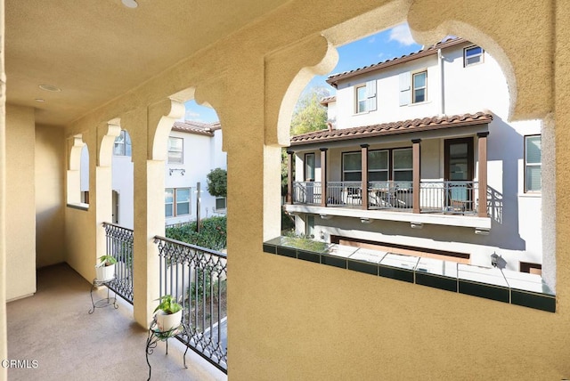 view of balcony