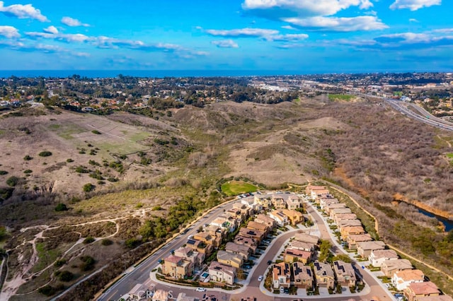 aerial view featuring a residential view