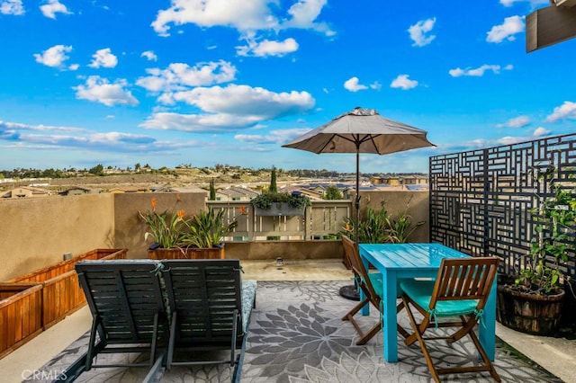 view of patio / terrace with outdoor dining area