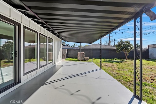 view of patio / terrace with fence