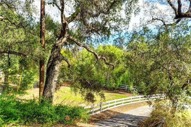 exterior space with fence