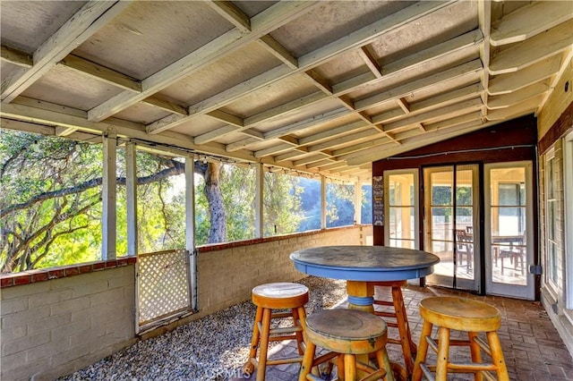 view of sunroom / solarium