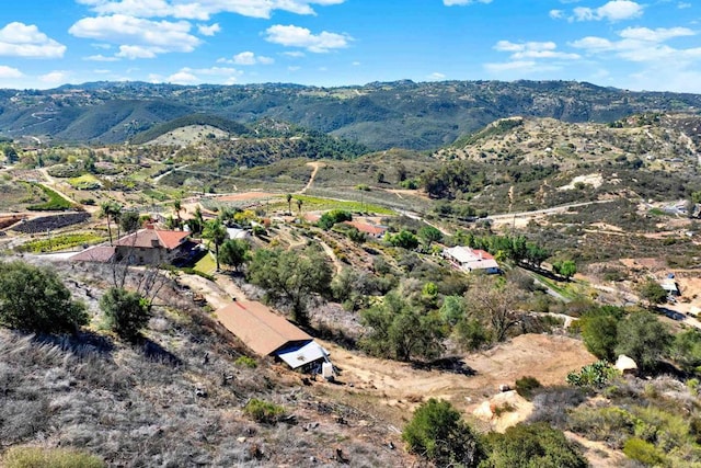 29345 Wilkes Rd, Valley Center, CA 92082 - aerial view of property and surrounding area featuring mountains