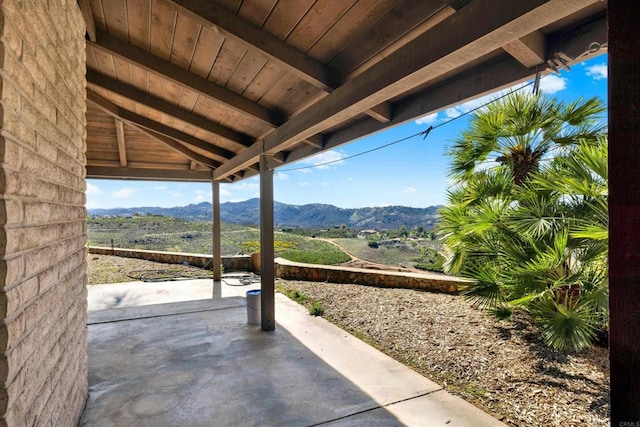 29345 Wilkes Rd, Valley Center, CA 92082 - view of patio / terrace featuring a mountain view