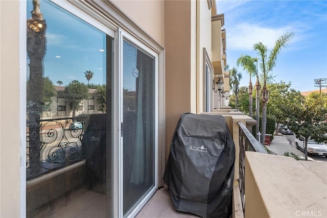 balcony with grilling area