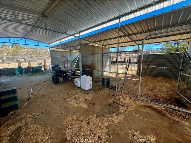 view of horse barn