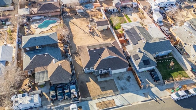 drone / aerial view featuring a residential view