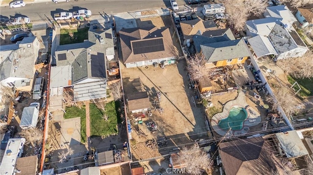 aerial view featuring a residential view