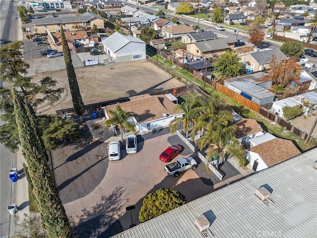 bird's eye view featuring a residential view