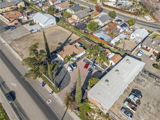 bird's eye view with a residential view