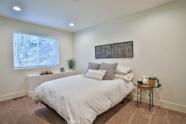 28622 Shenandoah Dr, Lake Arrowhead, CA 92352 - bedroom featuring carpet flooring, baseboards, and recessed lighting