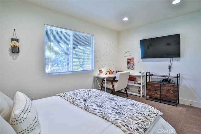 28622 Shenandoah Dr, Lake Arrowhead, CA 92352 - bedroom featuring carpet and recessed lighting