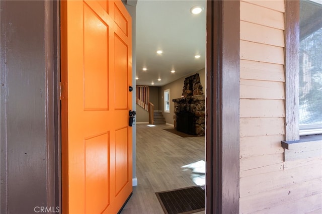 doorway to property with visible vents