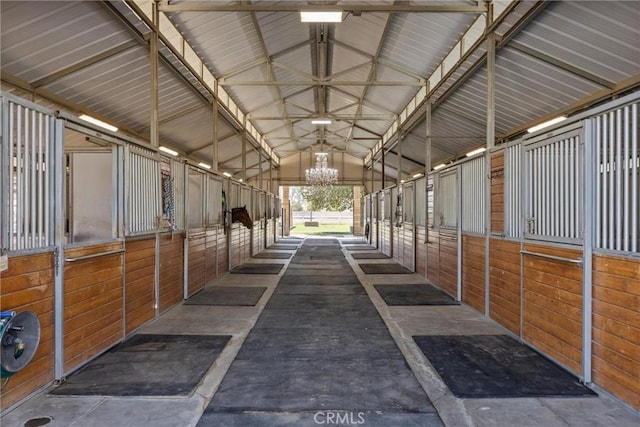 view of horse barn