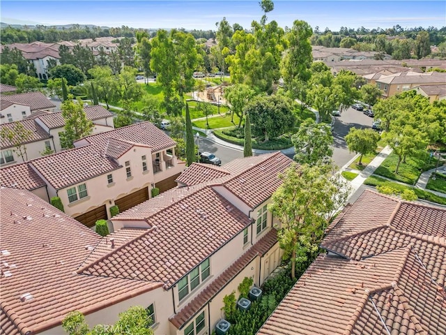 aerial view featuring a residential view