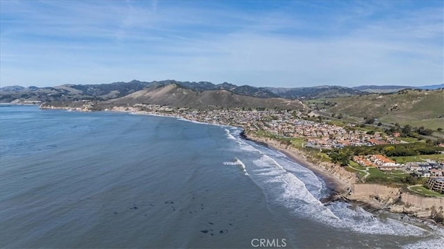 property view of water with a mountain view