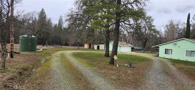 view of street with driveway