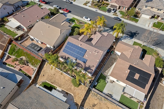 bird's eye view featuring a residential view