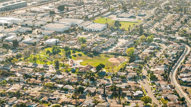 aerial view featuring a residential view